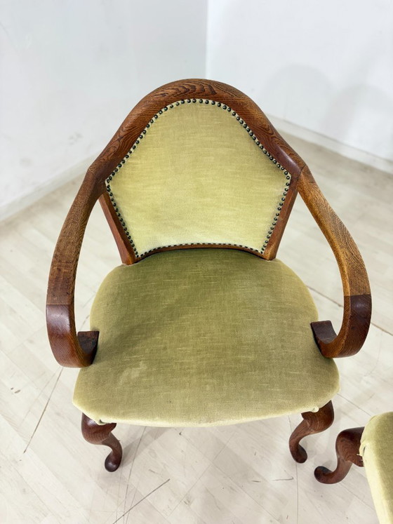 Image 1 of Set di 4 poltrone Chippendale / poltrone vintage / sedie da pranzo