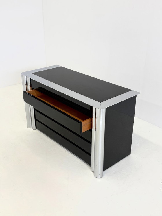 Image 1 of Credenza nera disegnata da Antonello Mosca per Cinova.