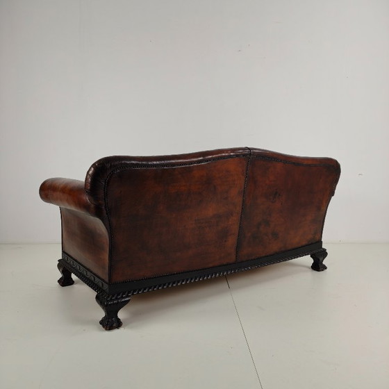 Image 1 of Panca da club Camelback in stile country dei primi del XX secolo