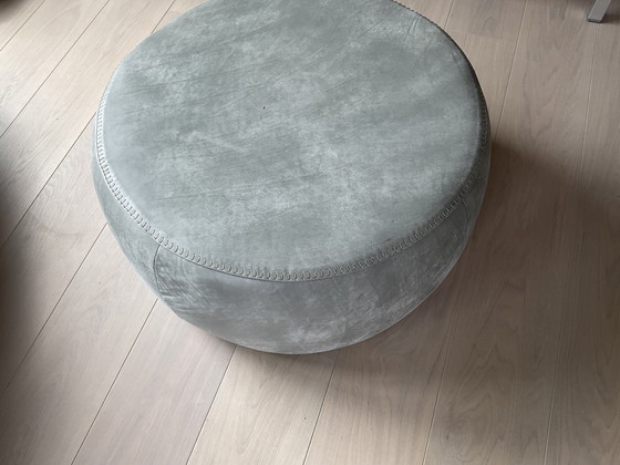 Image 1 of Large leather pouf
