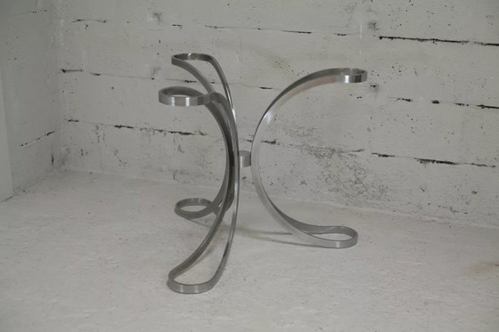 Image 1 of Table de Séjour "Space Age" Acier Poli