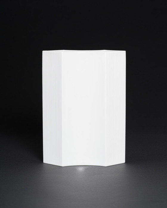 Image 1 of Vintage ROSENTHAL Sami Wirkkala Duitse bisque porseleinen vaas en kandelaars