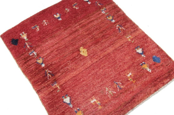 Image 1 of Original Modern Perser Gabbeh Woll Teppich 80 x 70 cm Top Zustan