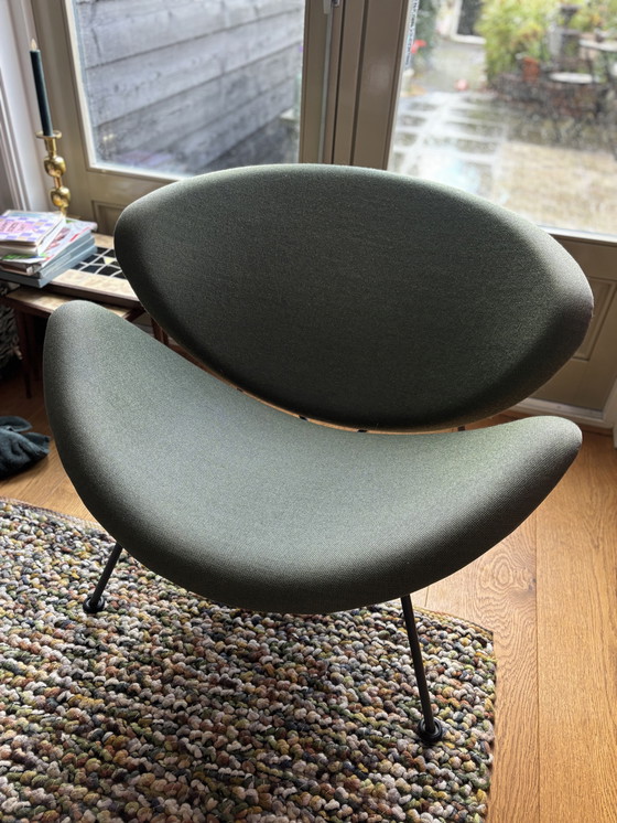 Image 1 of Sillón y reposapiés Artifort Orange Slice en verde