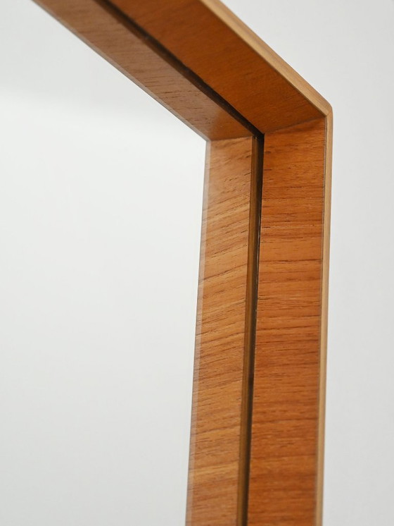 Image 1 of Zweedse teakhouten spiegel van Arne Wahl Iversen