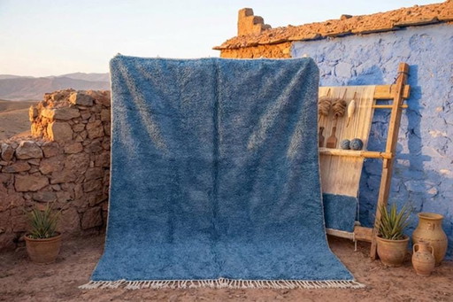 Prachtig, eenvoudig Berberkleed van 200 cm x 300 cm.