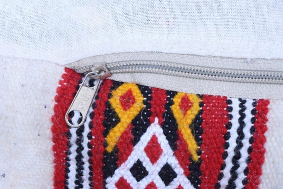 Image 1 of Funda de puf kilim marroquí hecha a mano