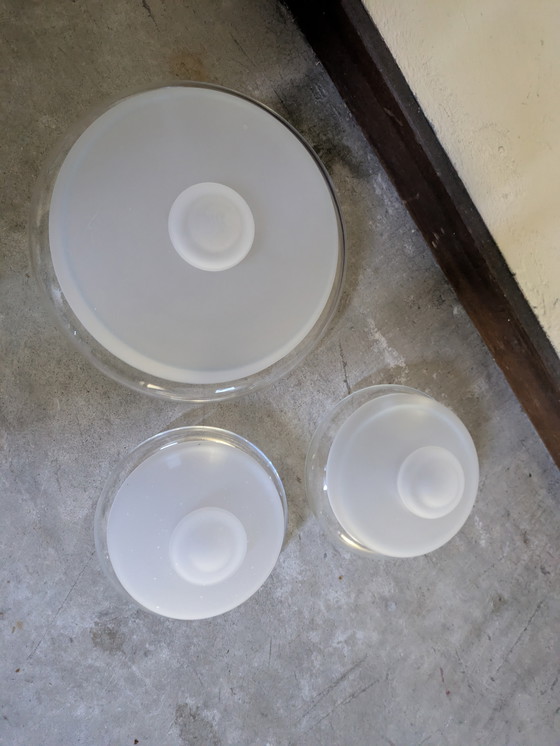 Image 1 of Koekjes schaal en bonboniere - Jaques Boon glasfabriek Leerdam 