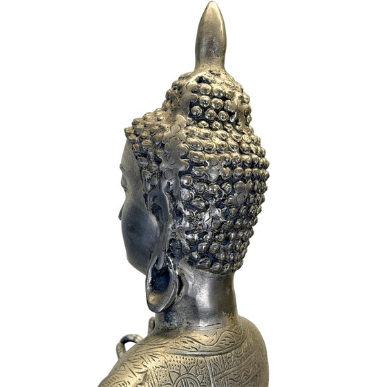 Large Chinese Incense Buddha – 1980s – 85.6 cm – Sculpture (photo 19 of 30)