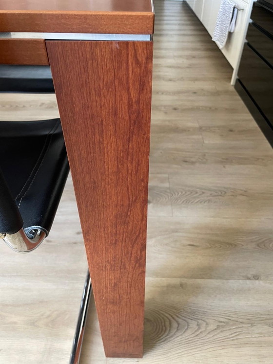 Design Walnut Dining Table Gelderland 6154T – Metal, Wood (photo 3 of 5)