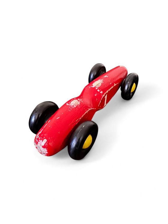 Image 1 of Modellino auto da corsa in legno anni '70.