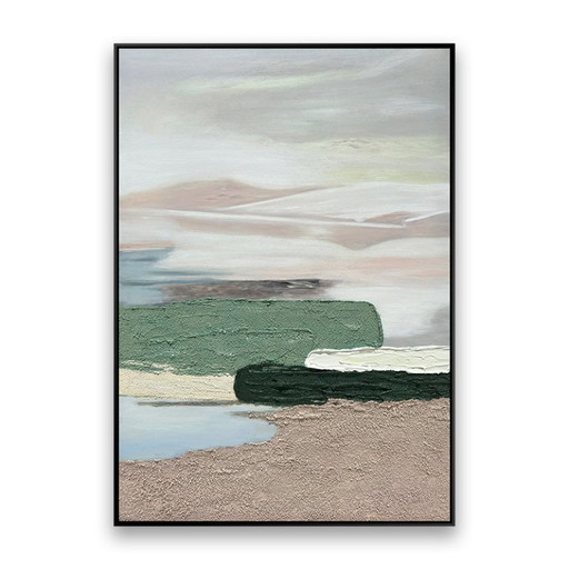 Abstract hand-painted oil painting