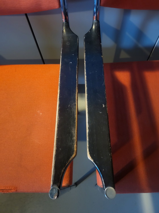 Image 1 of Gijs van der Sluis 2 chairs wooden backrest