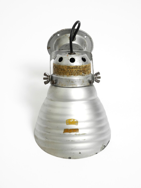 Image 1 of Lampada da parete o da soffitto degli anni '30 di Adolf Meyer per Zeiss Ikon con paralume regolabile in vetro specchiato