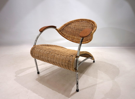 Image 1 of Rattan Streamline Loungesessel, 1970