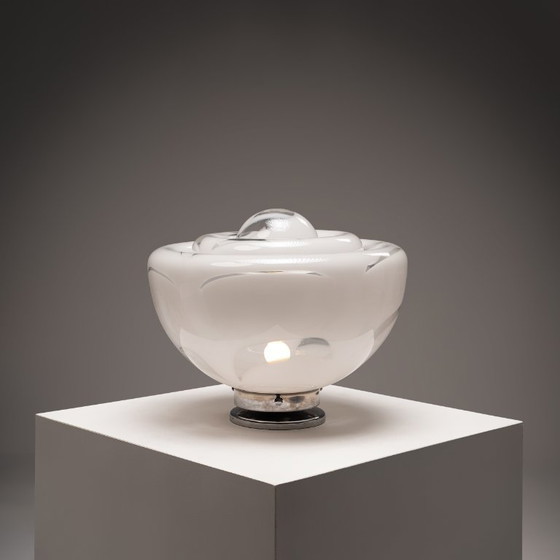 Image 1 of 1x Large Sculptural Italian Murano Glass Table Lamp