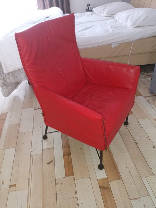 Fauteuil Charly rouge Montis