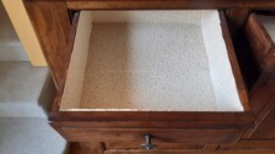 Antiek Notenhouten Dressoir – Eind 19e Eeuw, Professioneel Gerestaureerd – CREDENZA ANTICA, Wood (photo 7 of 14)