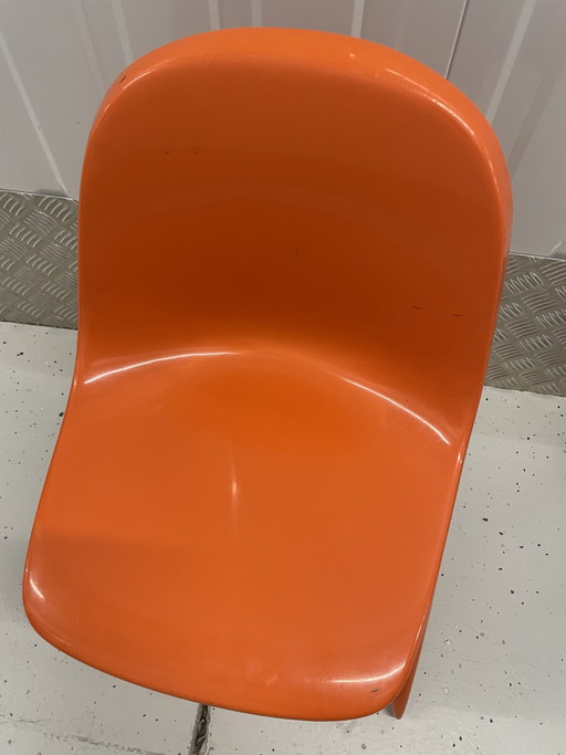 Casalino 1 Kinderstoel Vintage Retro Oranje – kuipstoelen, Plastic (photo 2 of 5)