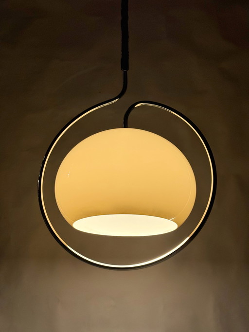 Dijkstra-Pilz-Pendelleuchte im Weltraumzeitalter, niederländisches Design, 1970er Jahre