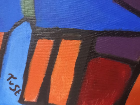 Image 1 of STRANGE LANDSCAPE 70 x 90 cm Pittura acrilica