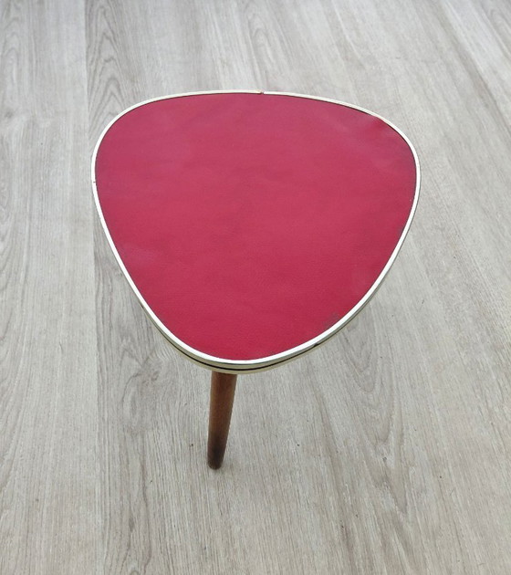 Image 1 of Tavolino anni '50 con piano rosso