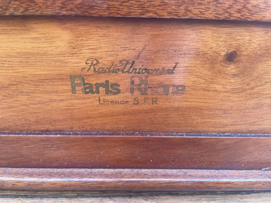 Image 1 of Meuble à volets pour votre bureau Meuble radio art déco 1923 français