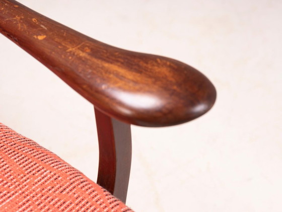 Coppia di poltrone vintage di metà secolo con braccioli in legno, Cecoslovacchia, 72 × 61 × 82 cm – Wood (photo 8 of 8)