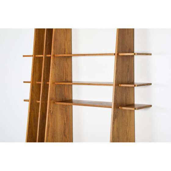 Image 1 of Vintage Shelving Unit in Walnut italian 1980s