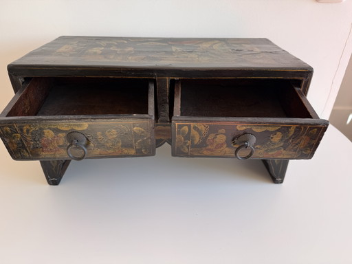 Authentiek Chinees Kang Tafeltje – bijzettafels, Metal, Wood (photo 2 of 5)