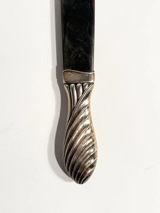 Brieföffner aus Schildpatt und versilbertem Metall aus den 1920er Jahren – Dekorative Objekte (photo 5 of 6)