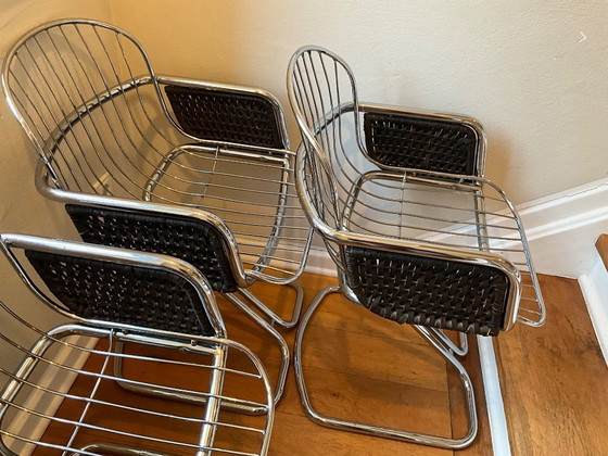 Image 1 of 6 stoelen in de stijl van Gastone Rinaldi