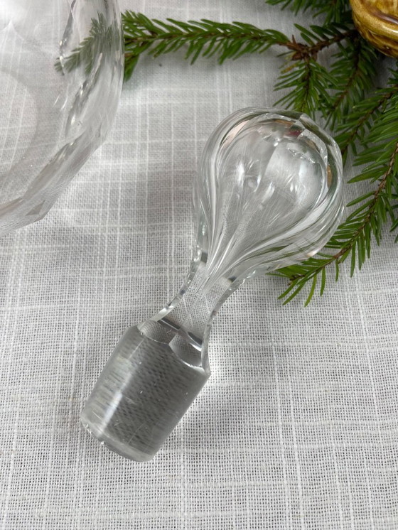 Image 1 of Franse handgeslepen kristallen karaf – stijl begin 20e eeuw