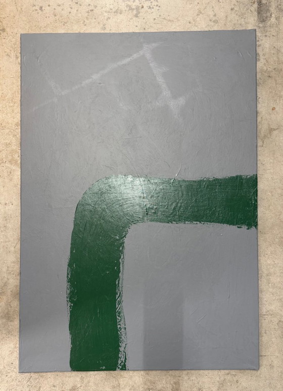 Image 1 of Zeitgenössische minimalistische abstrakte Gemälde – 2er-Set