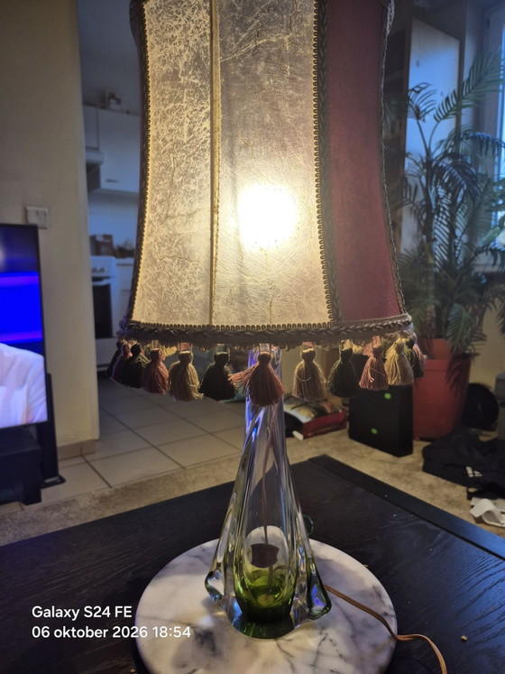 Lampe de table Val Saint Lambert – Cristal, Marbre (photo 7 of 8)