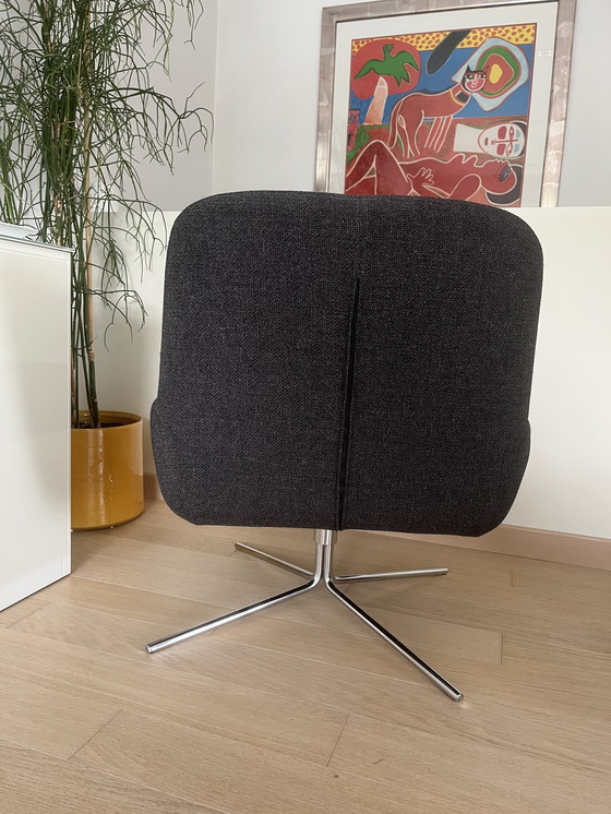 Image 1 of Chaise pivotante Softline Coco gris foncé/argent