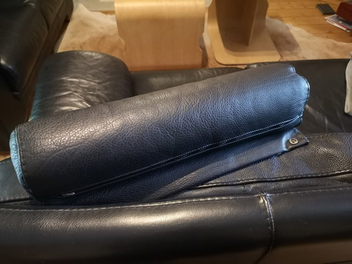 2 x Zweisitzer CONTEMPO schwarzes Leder