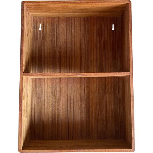 Scandinavian vintage mini shelf in solid teak, 1960