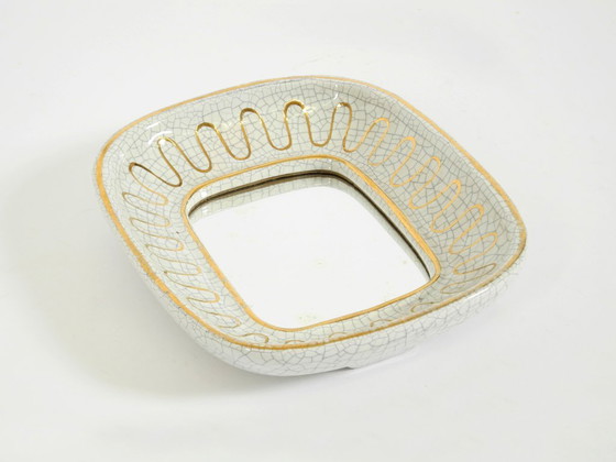 Magnifique petit miroir en céramique Art déco de Gmundner Keramik, Autriche, années 1920 – Ceramic, Vintage (photo 5 of 13)