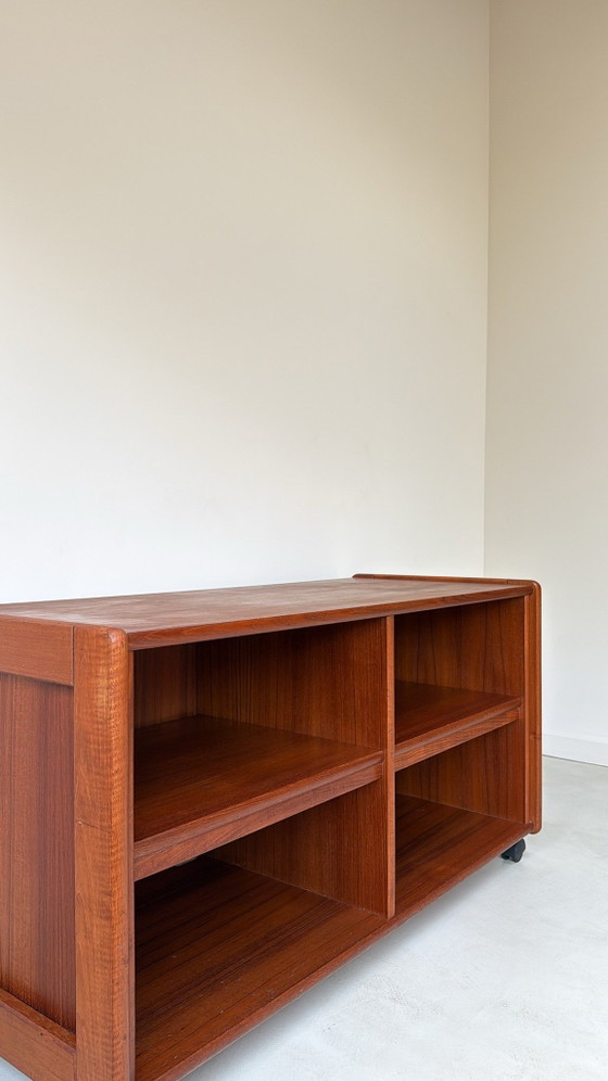 Vintage teak wooden cabinet / TV sideboard / audio furniture, Brown (photo 4 of 9)