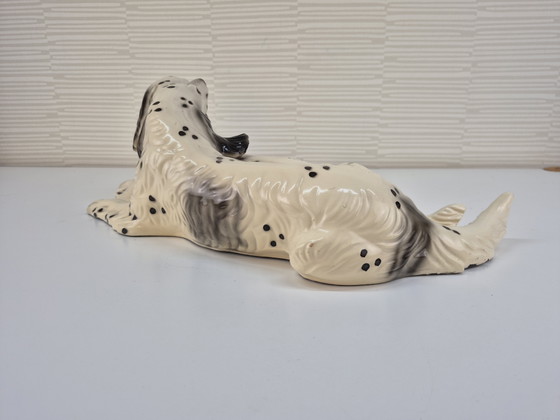 Image 1 of Vintage XL ceramic dog figurine, English Setter.