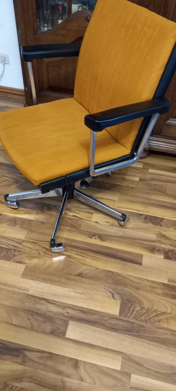 Vintage Stoll Giroflex 7128 bureaustoel – Bureaustoelen, Metal, Plastic (photo 6 of 10)