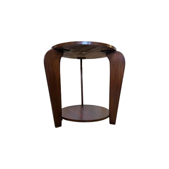Image 1 of Französischer Art-Deco-Beistelltisch aus Walnussholz, 1930er Jahre