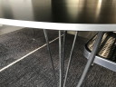Fenix ​​laminate (black) table B613, Fritz Hansen, superellipse