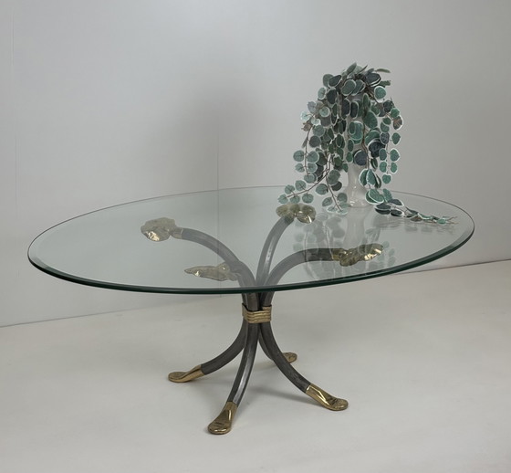 Image 1 of Manfred Bredohl Design robust Brutalist metal coffee table