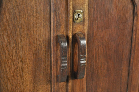 Image 1 of Armadio e/o mobile da ingresso in legno, pezzo unico in stile Art Nouveau, anni '30.