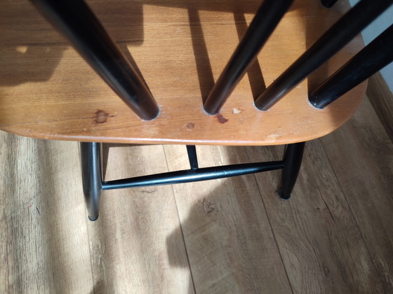 Image 1 of Silla escandinava de huso, silla de huso de madera