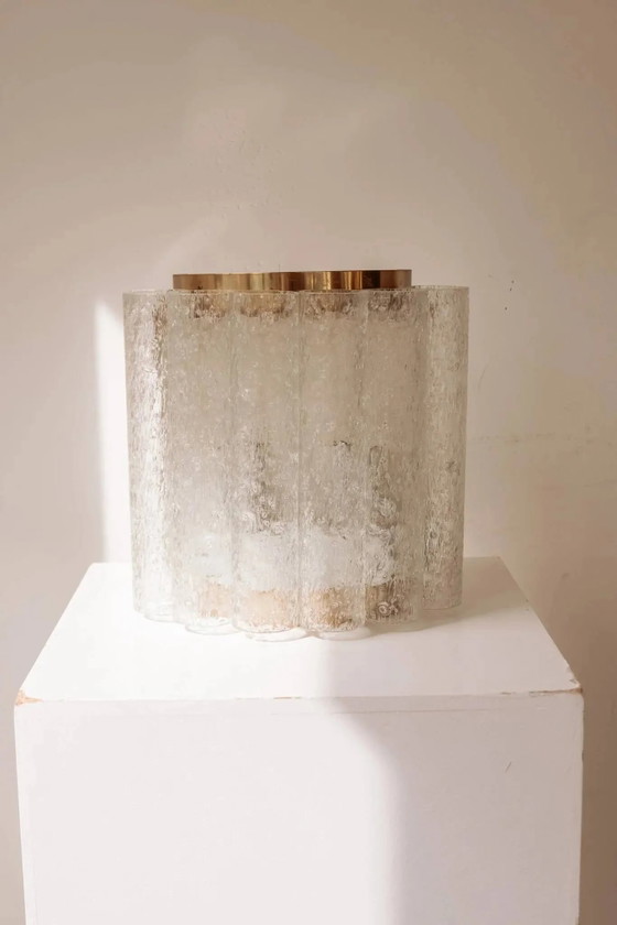 Vintage wall light Doria Leuchten with frosted glass tubes. – Crystal, Mid Century Modern (photo 9 of 9)