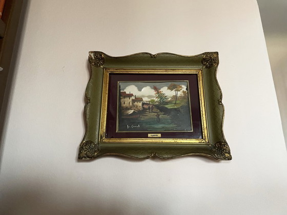 Image 1 of Öl auf Karton signiert Lucio Cargnel