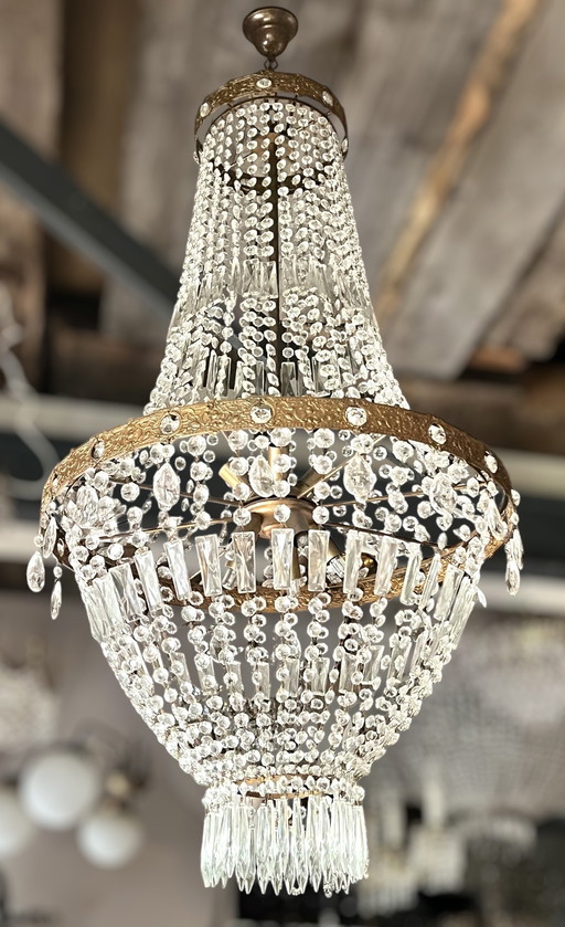 Beautiful Antique Crystal Chandelier